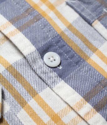 BOW WOW / UNIQUE POCKET CHECKED FLANNEL SHIRT