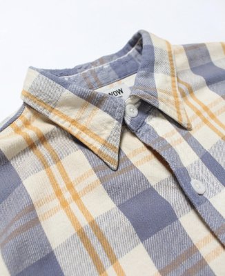 BOW WOW / UNIQUE POCKET CHECKED FLANNEL SHIRT AGED