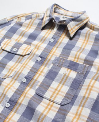 BOW WOW / UNIQUE POCKET CHECKED FLANNEL SHIRT