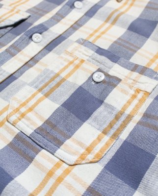 BOW WOW / UNIQUE POCKET CHECKED FLANNEL SHIRT AGED