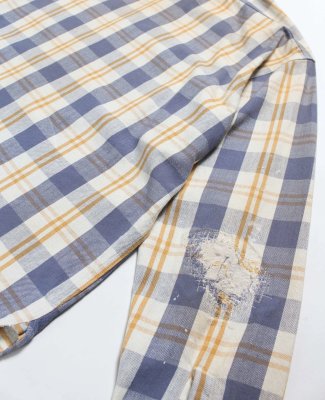 BOW WOW / UNIQUE POCKET CHECKED FLANNEL SHIRT AGED