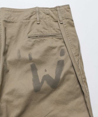 BOW WOW / PW 41 KHAKI TROUSERS AGED