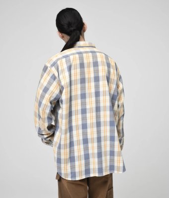 BOW WOW / UNIQUE POCKET CHECKED FLANNEL SHIRT AGED