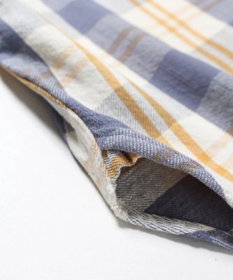 BOW WOW / UNIQUE POCKET CHECKED FLANNEL SHIRT AGED
