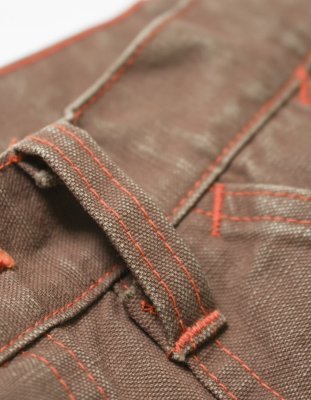 BOW WOW / BROWN DUCK DOUBLE KNEE PANTS AGED