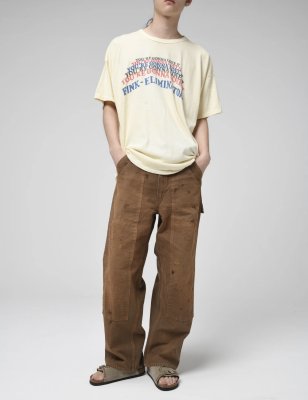 BOW WOW / BROWN DUCK DOUBLE KNEE PANTS AGED