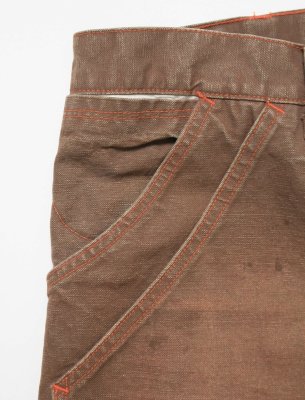 BOW WOW / BROWN DUCK DOUBLE KNEE PANTS AGED
