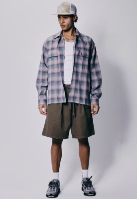 HIDE AND SEEK / Flannel Check L/S Shirt