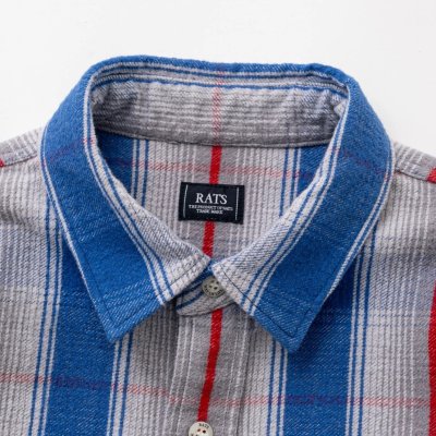 RATS / COTTON FLANNEL CHECK SHIRT
