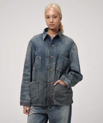 BOW WOW / HERITAGE DENIM CHORE COAT AGED