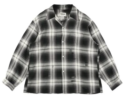 BOW WOW / REMADE RAYON PLAID SHIRT AGED
