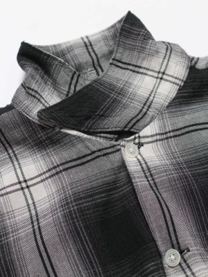 BOW WOW / REMADE RAYON PLAID SHIRT AGED