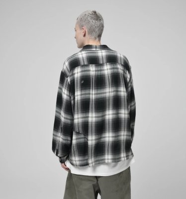 BOW WOW / REMADE RAYON PLAID SHIRT AGED