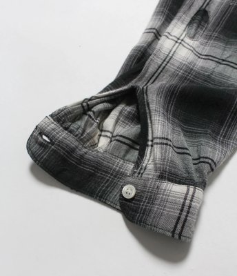 BOW WOW / REMADE RAYON PLAID SHIRT AGED