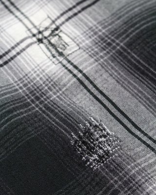 BOW WOW / REMADE RAYON PLAID SHIRT AGED
