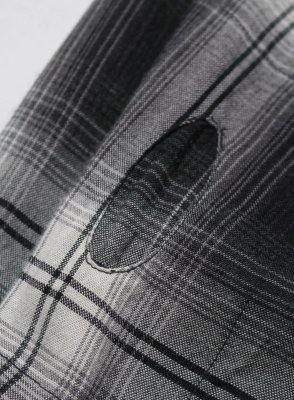 BOW WOW / REMADE RAYON PLAID SHIRT AGED