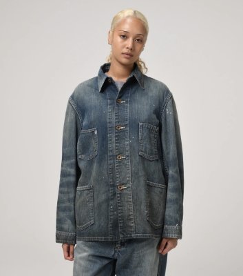 BOW WOW / HERITAGE DENIM CHORE COAT AGED