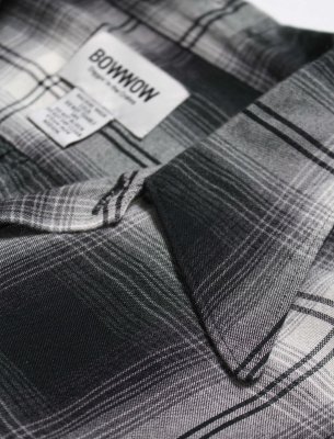BOW WOW / REMADE RAYON PLAID SHIRT AGED