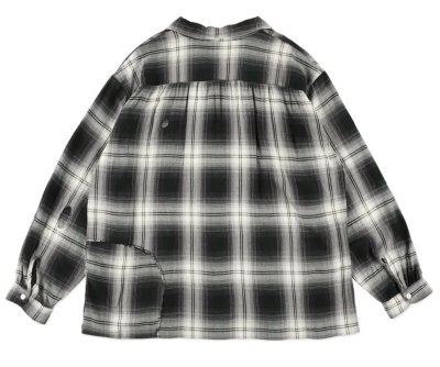 BOW WOW / REMADE RAYON PLAID SHIRT AGED