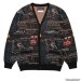 WACKO MARIA / JEAN-MICHEL BASQUIAT / JACQUARD KNIT CARDIGAN