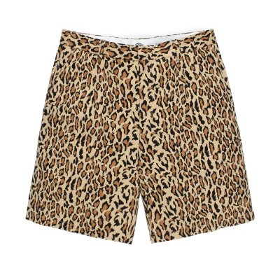 WACKO MARIA / DICKIES / LEOPARD PLEATED SHORT TROUSERS