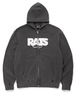 RATS / PIGMENT DYED ZIP HOODIE
