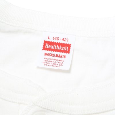 WACKO MARIA / HEALTHKNIT / HENLEY NECK T-SHIRT