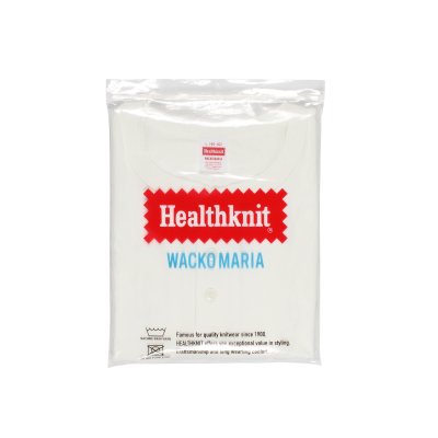 WACKO MARIA / HEALTHKNIT / HENLEY NECK T-SHIRT