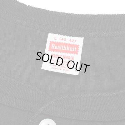 WACKO MARIA / HEALTHKNIT / HENLEY NECK T-SHIRT