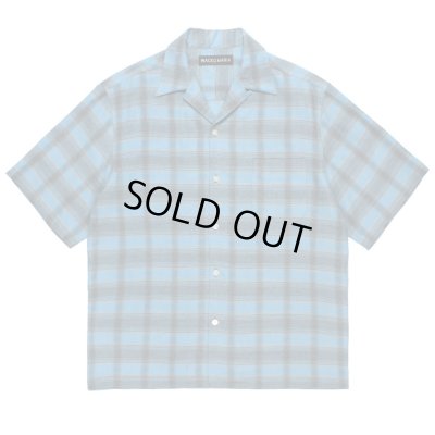 WACKO MARIA / OMBRE CHECK OPEN COLLAR SHIRT
