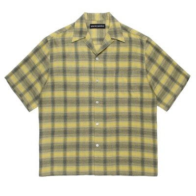 WACKO MARIA / OMBRE CHECK OPEN COLLAR SHIRT
