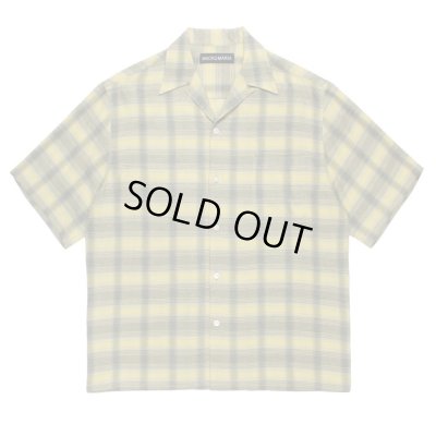 WACKO MARIA / OMBRE CHECK OPEN COLLAR SHIRT