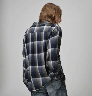BOW WOW / CHECK RAYON SHIRT