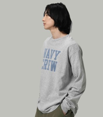 BOW WOW / WEATHERED 88/12 LS TEE - NAVY CREW