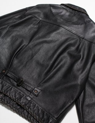 BOW WOW / LACE-UP LEATHER TRUCKER JACKET