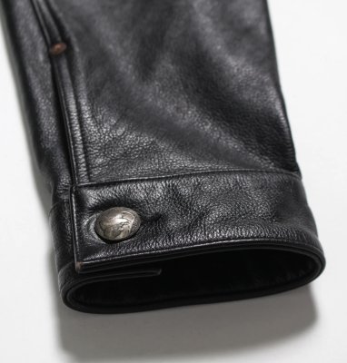 BOW WOW / LACE-UP LEATHER TRUCKER JACKET