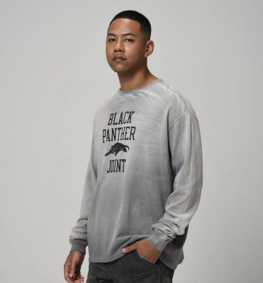 BOW WOW / WEATHERED 88/12 LS TEE – BLACK PANTHER