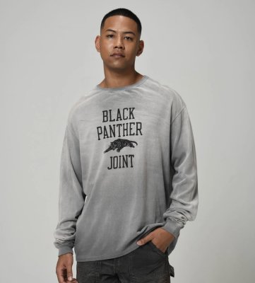 BOW WOW / WEATHERED 88/12 LS TEE – BLACK PANTHER