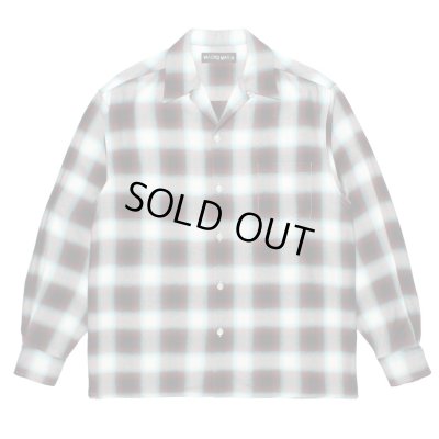 WACKO MARIA / OMBRE CHECK OPEN COLLAR SHIRT