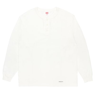WACKO MARIA / HEALTHKNIT / HENLEY NECK LONG SLEEVE T-SHIRT