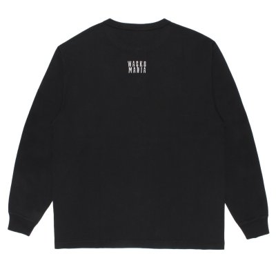 WACKO MARIA / HEALTHKNIT / HENLEY NECK LONG SLEEVE T-SHIRT