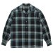 WACKO MARIA / PENDLETON / WOOL OMBRE CHECK OPEN COLLAR SHIRT