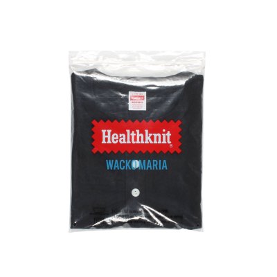 WACKO MARIA / HEALTHKNIT / HENLEY NECK LONG SLEEVE T-SHIRT