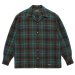 WACKO MARIA / PENDLETON / WOOL OMBRE CHECK OPEN COLLAR SHIRT