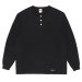 WACKO MARIA / HEALTHKNIT / HENLEY NECK LONG SLEEVE T-SHIRT