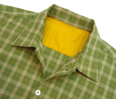 画像3: ANDFAMILY/Cross Stitch SH(チェックシャツ)/グリーン (3)