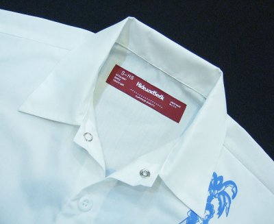 画像5: ☆60%OFF☆ HIDE AND SEEK <ハイドアンドシーク> / WORK S/S SHIRT<11SA>(ワークシャツ) / ホワイト (5)