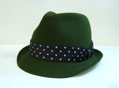 画像1: WACKO MARIA/WOOL＜LAME DOTS＞＜THR-W01＞（ハット）/ダークグリーンxシルバードット (1)