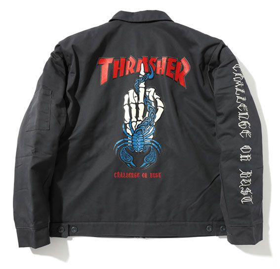 challenger×thrasher ジャケット　チャレンジャー　スラッシャー