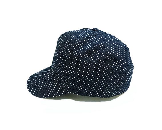 60 Off Deluxe デラックス Rolling D ドット柄ベースボールキャップ ネイビー Sowld